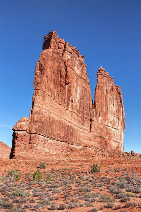 Courthouse Towers At Arches National Park Photograph By John M Bailey