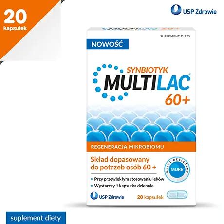 Multilac 60+ | Synbiotyk dla seniora z bakteriami probiotycznymi