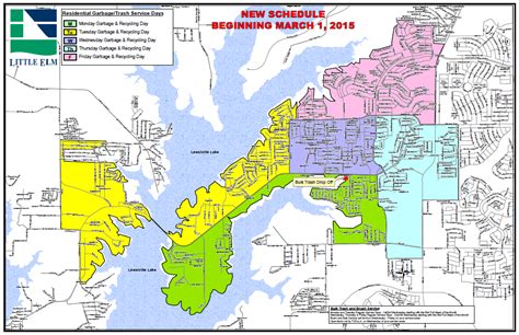 Town of Little Elm, TX - Official Website - Trash Service Schedule Map