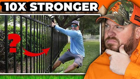 Is This The STRONGEST No Dig Aluminum Fence Ever YouTube