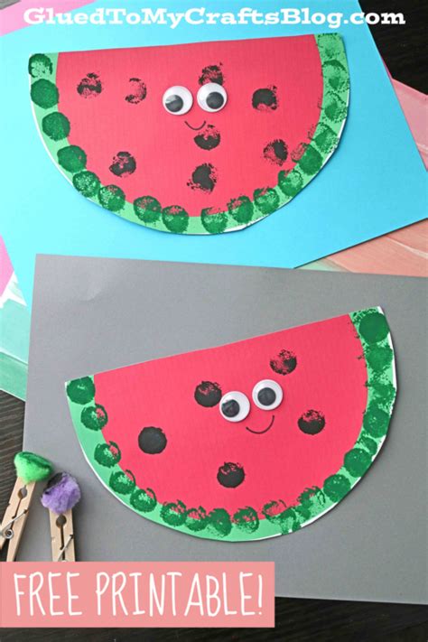 Printable Watermelon Craft Atelier Yuwaciaojp