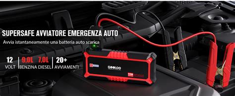 GOOLOO Avviatore Batteria Auto 3000A Avviatore Emergenza Per Auto