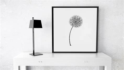 Printable bedroom wall art minimalist floral illustration | Etsy