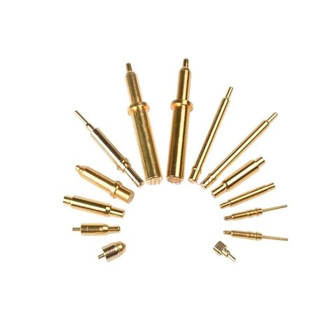 Brass Gold Plated Magnetic 4 Pin Single Spring Loaded Pcb Pogo Pin