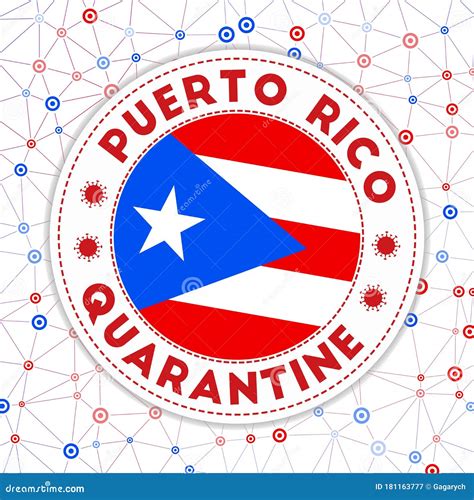 Quarantine In Puerto Rico Sign Stock Vector Illustration Of Logo