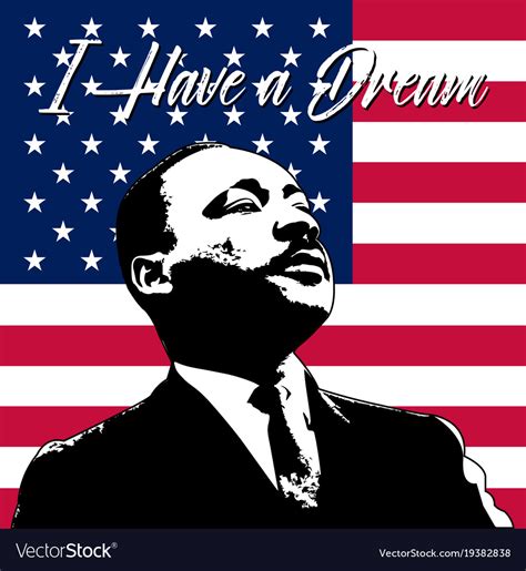 Martin luther king day background Royalty Free Vector Image