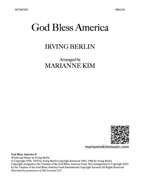 god bless america marianne kim