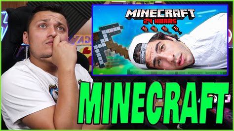 Reaccionando A GONZOK Sobreviviendo 24 Horas Con Recetas De MINECRAFT