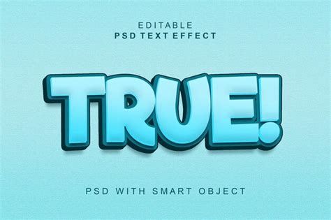 Premium Psd Editable D Text Effect Typography Lettering Postert