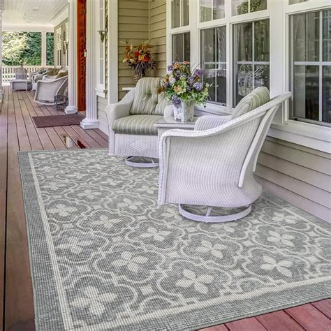 Tapis d extérieur imperméable pour terrasse 180 x 120 cm Grand