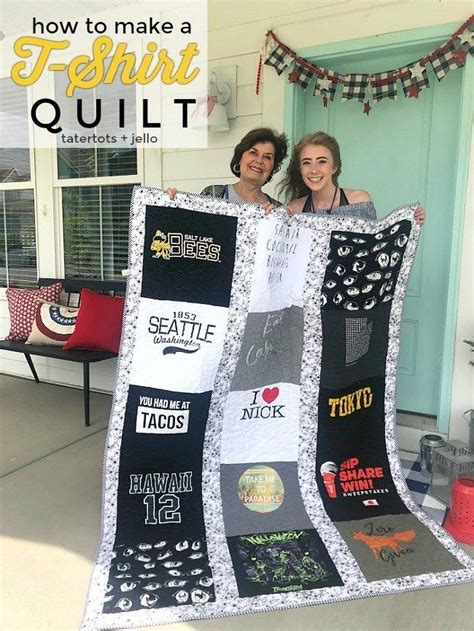 How To Make A T Shirt Quilt Tshirt Quilt Diy Shirt Quilt Tshirt Quilt