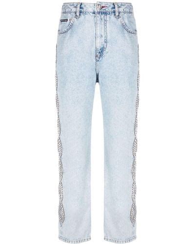 Philipp Plein Capri And Cropped Jeans For Women Online Sale Up To