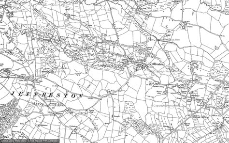 Historic Ordnance Survey Map Of Jeffreyston 1906