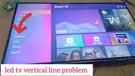 Led Tv Vertical Line Problem Led Tv Cof Ic Problem Repair Led Tv