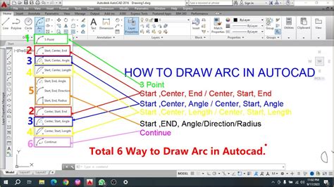 How To Draw Arc In Autocad Part Details About Arc Easy Way To