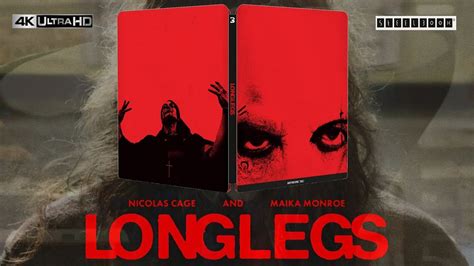 Longlegs 4K UHD Blu Ray SteelBook Maika Monroe Nicolas Cage YouTube