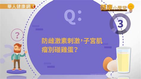 【華人健康網】健康小學堂問答影音 會養大肌瘤？有子宮肌瘤，少碰雞蛋、豆漿？ Youtube