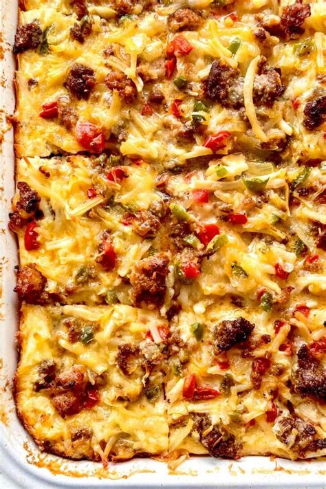 Sausage Breakfast Casserole | foodiecrush.com