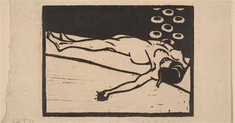 Reclining Nude By Ernst Ludwig Kirchner