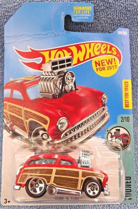 2017 Hot Wheels 198 Tooned 2 10 SURF N TURF Red W 5 Spoke Wheels DTX16 D9BOJ Contemporary