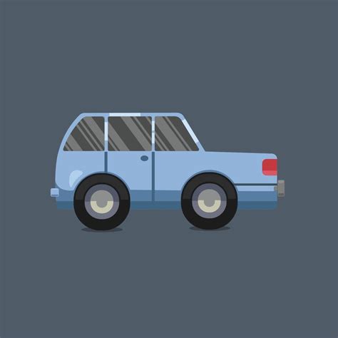 blue car  isolated design  vector art  vecteezy