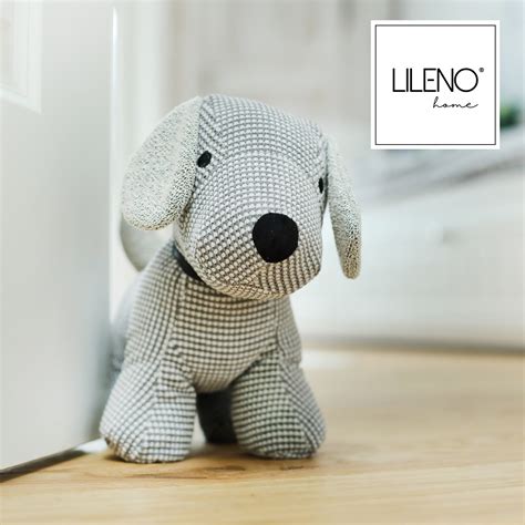 LILENO HOME Türstopper Tier als Hund grau Lileno Home