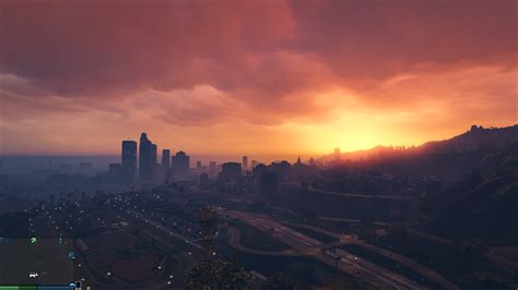 Wallpaper Grand Theft Auto V Los Santos Sunset Hd 4k Urban Area