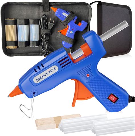 Amazon Monvict Hot Glue Gun Kit Mini Pink Glue Gun With Carrying Case Pcs Premium Glue