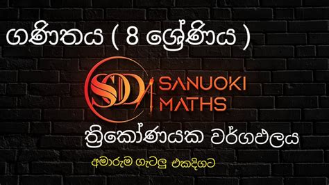 ගණිතය 89 ශ්‍රේණි වලට ඉතාමත් වැදගත් ත්‍රිකෝණයක වර්ගඵලය අපහසුම ගැටලු