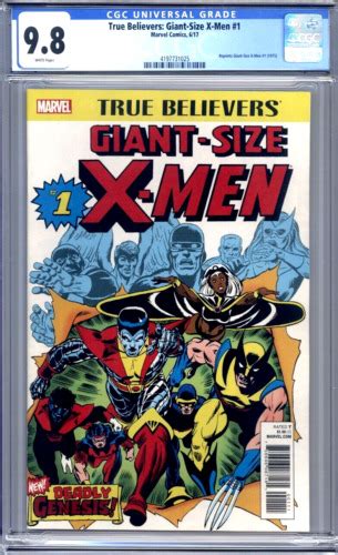 True Believers Giant Size X Men Reprints St Appearance Of New X