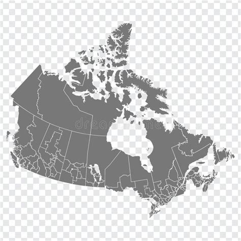 Canada Map High Detailed Political Map Canada And Neighboring Countries With Country Ocean And