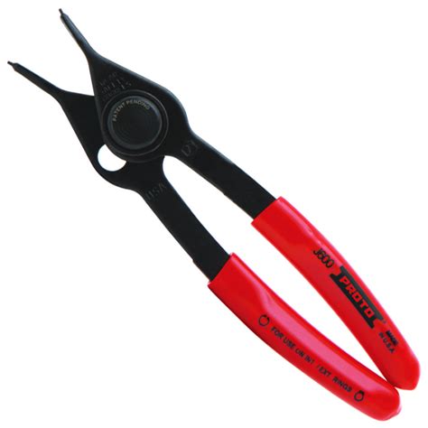 Proto J600 Pliers Retaining Ring Internal External Convertible 0deg Tip Angle Fixed Tips 1