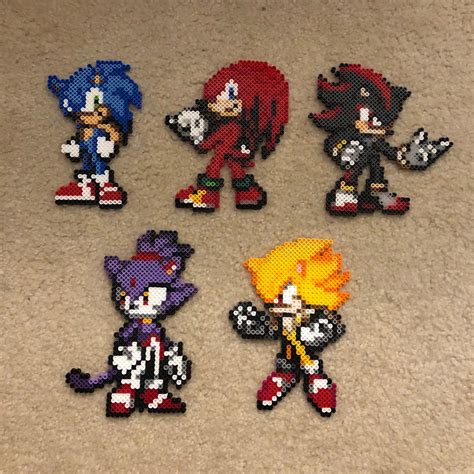 Sonic The Hedgehog Perler Bead Perler Bead Art Hama Beads Patterns