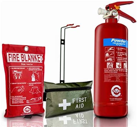 FSS UK Plus 1 KG ABC Dry Powder FIRE Extinguisher Fully CE Marked