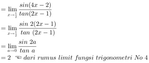 Limit Fungsi Trigonometri Belajar Matematika Online