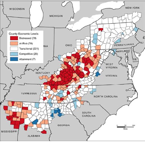 Appalachian Counties Map