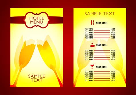 beautiful background hotel menu card images