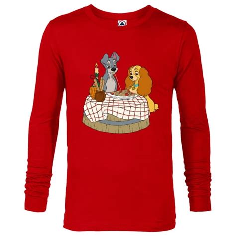 Disney Lady And Tramp Bella Notte Spaghetti Long Sleeve T Shirt For