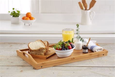 Breakfast In Bed Tray Wooden Serving Tray Ottoman Tray With Legs