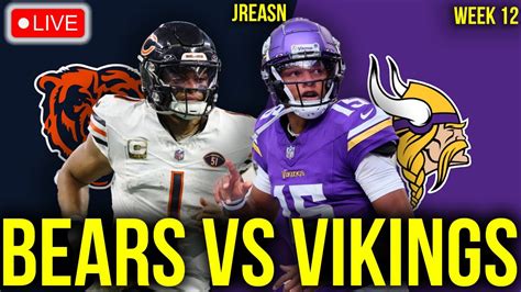 Chicago Bears Vs Minnesota Vikings Live Stream Nfl Week 12 Pregame Odds Injuries Spread And