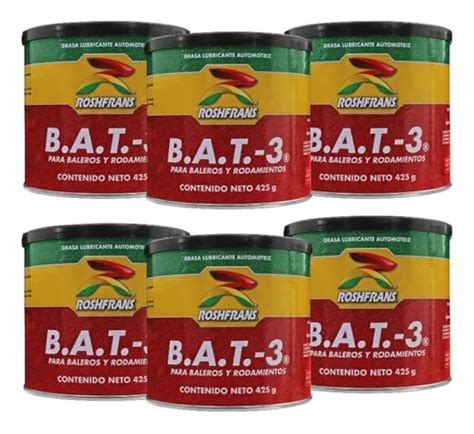 Kit 6 Grasa Lubricante Baleros Y Rodamientos 425g Roshfrans