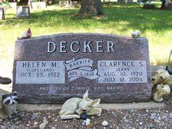 Clarence Steven Jerry Decker 1920 2004 Monumento Find A Grave