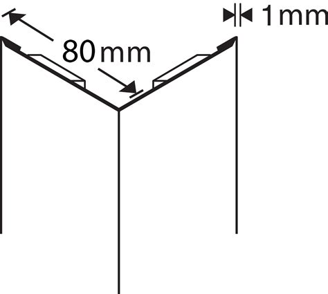 HÖRNSKYDDS PROFIL 80X80MM BORSTAT ROSTFRITT STÅL SJÄLVHÄFTANDE 3000MM