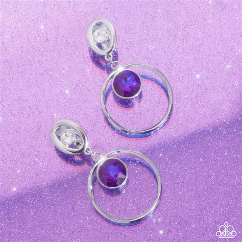 Modern Moment - purple - Paparazzi CLIP ON earrings – JewelryBlingThing