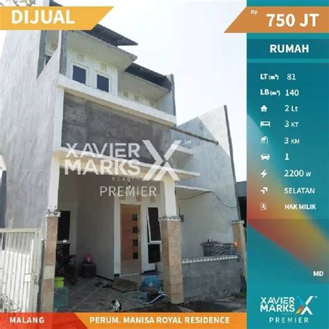 Rumah Di Perum Manisa Royal Residence Malang Kamar Shm Luas Nyaman