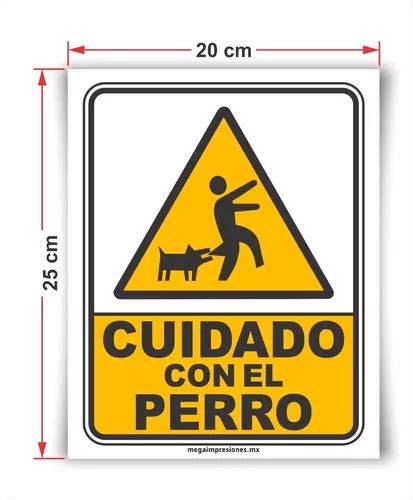 Señalamiento Letrero Cuidado Con El Perro 20x25 En Venta En Guadalajara