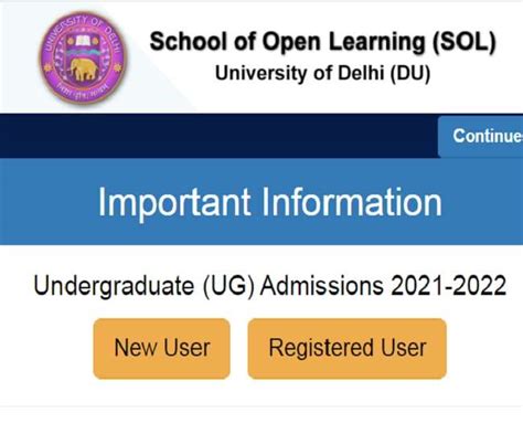 DU SOL Admissions 2021 Online Registration For UG Courses Begins Today