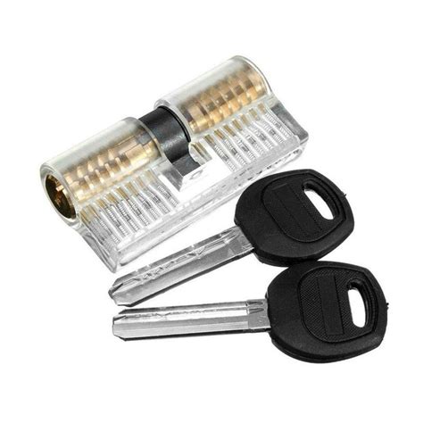 7 Pin Transparent Dimple Practice Cylinder Lock Locksmith Supplier