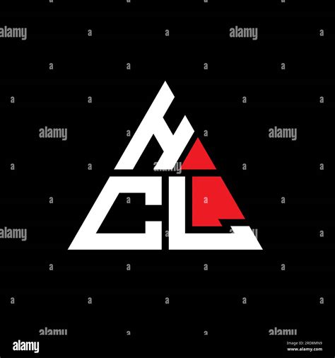 HCL triangle letter logo design with triangle shape. HCL triangle logo ...