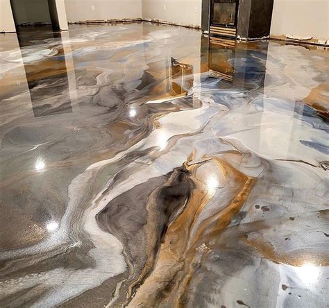 Marblewrap Metallic Epoxy Floor Coatings 278 Liquid Floors Bluffton